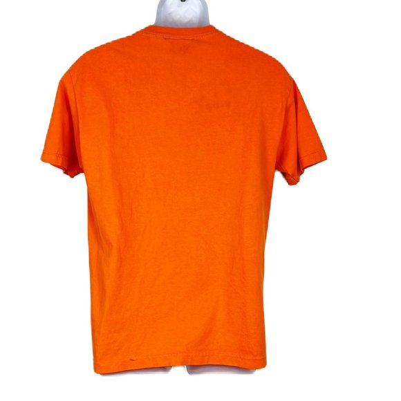 Famous Stars and Straps Shirt Men Medium Orange Graphic Short Sleeve Tee Casual - Picture 2 of 12